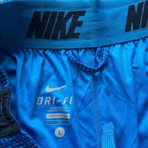 Nike Blue Athletic Dri-Fit Performance Shorts - Picture 2 of 3